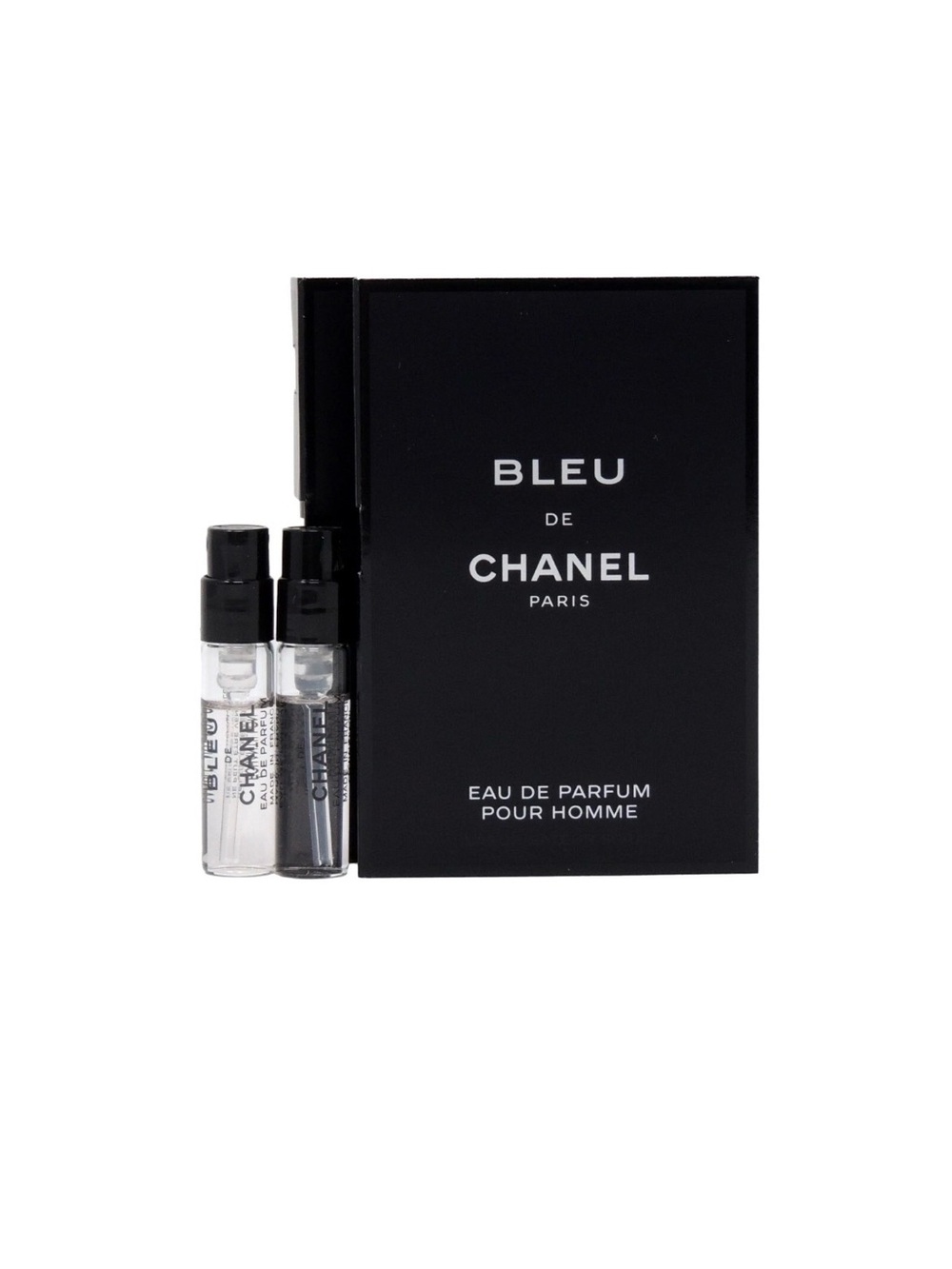 Bleu de Chanel Eau de Parfum Pour Homme Sample Card Set 2 Spray Vials